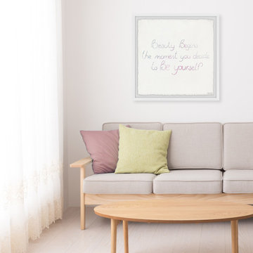 "Decide to Be Yourself" Framed Painting Print