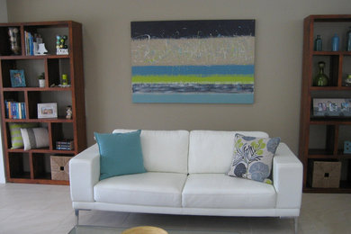 Modern living room in Sunshine Coast.