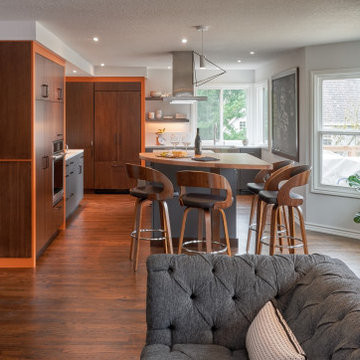 Slice of Orange Contemporary Kitchen