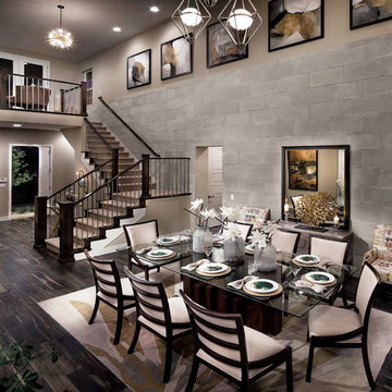 Beautiful French Limestone Dining Room - Coronado Stone Veneer Tiles