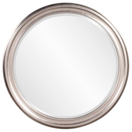 Howard Elliott George Round Mirror, Nickel