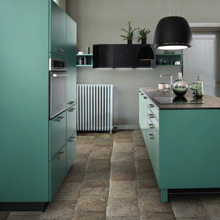 Green Tea Colour Kitchen Design