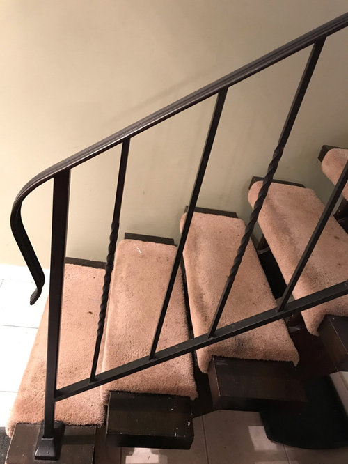 DIY project spray or brush paint iron wrought rails