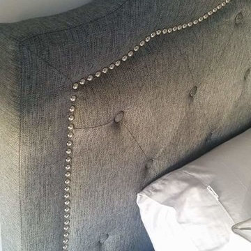 Natalie King bed in Grey at Gemmas