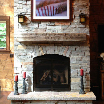 Fireplaces using Buechel Stone