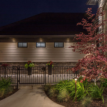 Porch Landscape Lighting Design Elkhorn, Nebraska