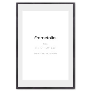 11" x 14" Weathered Zinc Wide Mat - 7/8 Lavo Frame