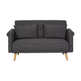 Argos Home Evie 2 Seater Fabric Sofa in a Box - Charcoal