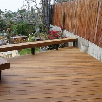 Ironwood deck and bench