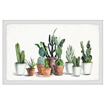 "Cactus Alive" Framed Painting Print, 30"x20"