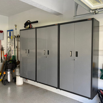 Wall-hung Storage Cabinets, Tools, Ladder, Shovels