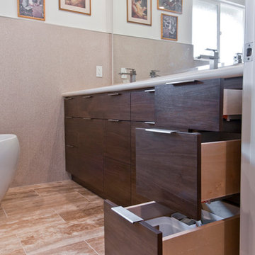 Encino Luxury Master Bath Transformation – Bathtub & Vanity Design