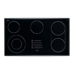 Dacor Millennia 36" Electric Cooktop, Black Glass With Satin Trim | METB3651SF - Cooktops