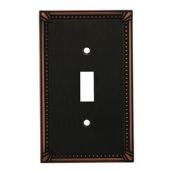 Cosmas - Cosmas Decorative Wall Plates/Outlet Cover, Oil Rubbed Bronze, 44000 Series - Switch Plates And Outlet Covers