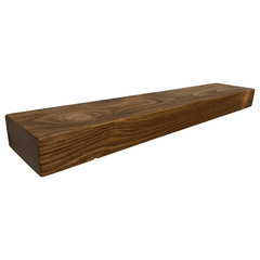 Floating Shelves Wall Mounted Set of 3,36 in. Cherry Brown Wood