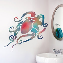 Octopus Wall Art Stencil - Products