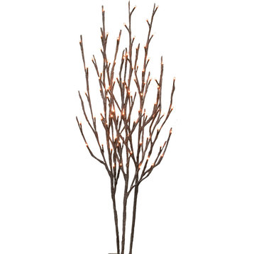 Willow Twigs Lit Branch - 36"