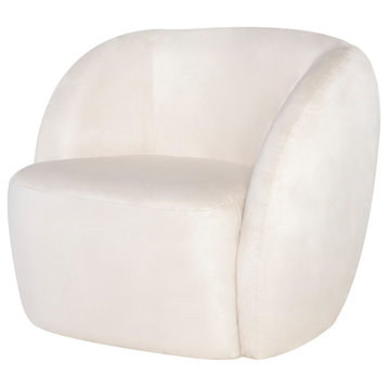 Selma Occasional Chair, Champagne Microsuede