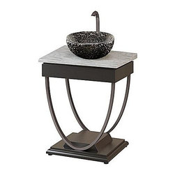 Ascetic Vanity with Granite Countertop - Vanity Tops And Side Splashes