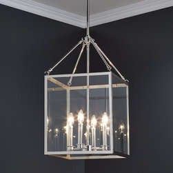 Bolton 4-Light Pendant Chandelier - Polished Nickel - Lighting