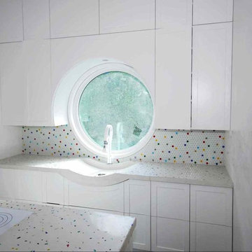 Recycled Glass and Concrete Countertops