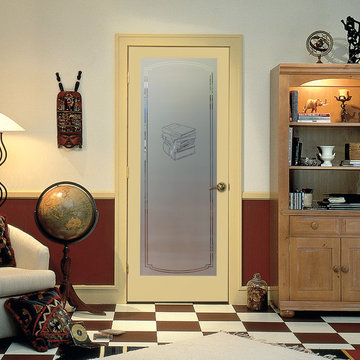 Columbia Decorative Glass Interior Door