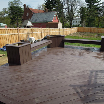Azek PVC 2-Tiered Deck, w/Benches & Planterns Western Hills OH area