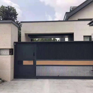 The beauty of the Semi-open series courtyard gates