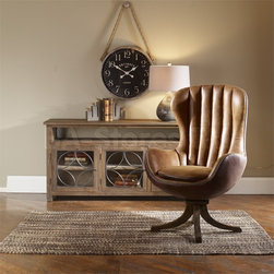 Uttermost Garrett Mid-century Swivel Chair - Products