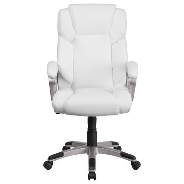 White Mid-Back Executive Chair