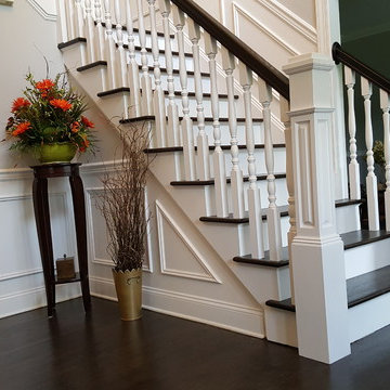 Classic light and dark stairwell