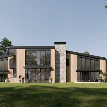Exterior Visualization of a Residence in Pebble Beach, California
