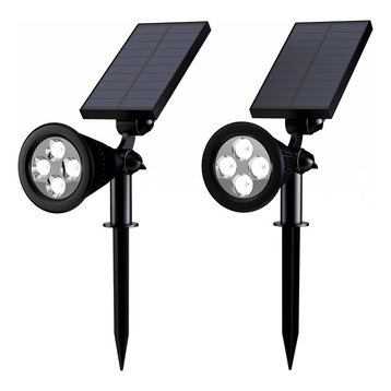 Solar Powered Outdoor Spotlights, Set of 2 Lights by Pure Garden