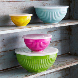 set of 4 multicoloured bowls - Salad & Serving Bowls