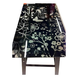 Ikea Glass Top Desk - Dining Tables