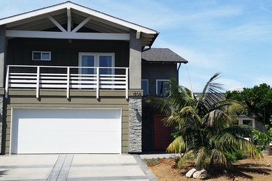 Inspiration for a coastal garage remodel in San Diego