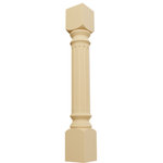 Ekena Millwork - Richmond Fluted Cabinet Column, Alder, 5"W x 5"D x 35 1/2"H - Ideal for a variety of projects, our cabinet columns add stunning dimension, texture, and individuality to match every decor style. Manufactured with thoughtful design, each column post is available in the most common widths and heights to fulfill the needs of most applications. Our columns are hand-carved, sanded, and made from only the highest quality materials for lasting beauty. They can be easily stained or painted and simply install with L brackets or screws and adhesive. Give your space one of a kind character and special touch that make it home.