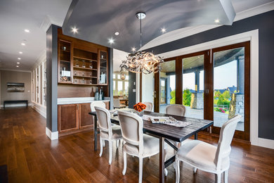 Trendy dining room photo in Vancouver