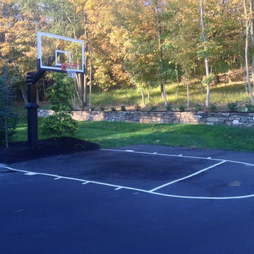 Derick E's Hercules Diamond Basketball System on a 34x50 in Stockton, NJ