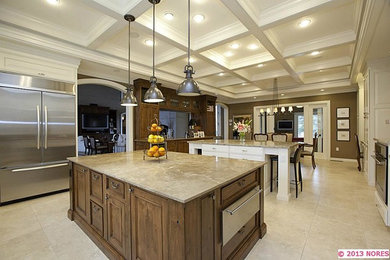 Example of a classic kitchen design in Other