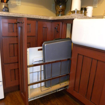 Pull-out tray storage