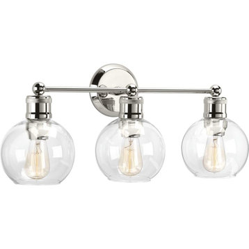 Progress Lighting P300051 Hansford 3 Light 7"W Bathroom Vanity - Polished