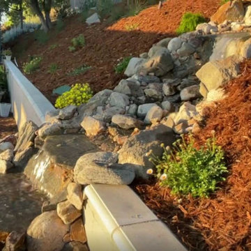 Xeriscape & Native Garden with Waterfall