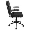 Sigmund Contemporary Adjustable Office Chair, Black
