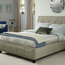 Wesley Upholstered Bedstead, Mink, UK Super King