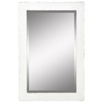 Aspire Home Accents - Morris Wall Mirror - White 36 x 24 - This handsome wall mirror features a 3-inch solid wood frame, available in multiple sizes and finishes. Choose between rustic Nutmeg, Blue-Gray or White. Each mirror comes ready-to-hang vertically or horizontally. These work great in entryways, bathrooms or over your fireplace mantle.