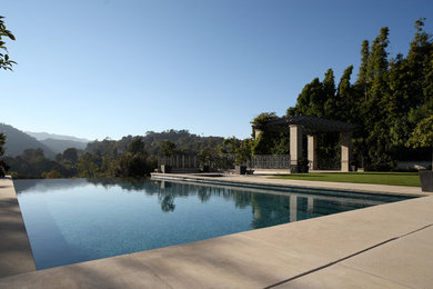 Inspiration for a transitional pool in Los Angeles.