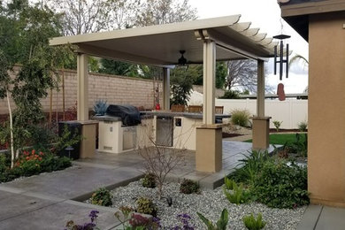 Inspiration for a mediterranean backyard landscaping in San Diego.