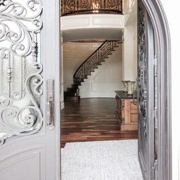 Project #74 | Circular Staircase with Hand-Forged Metal Panels
