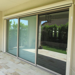 Compacting Sliding Doors Motorized Power Screens - Screen Doors